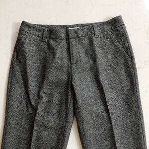 Garnet Hill Dark Grey Wool Dress Pants